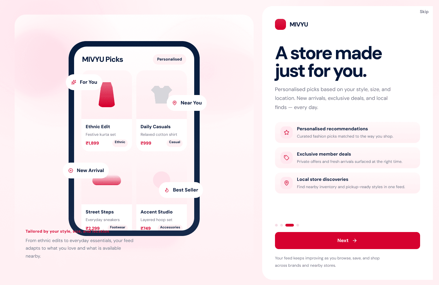 Mivyu — Personalized picks